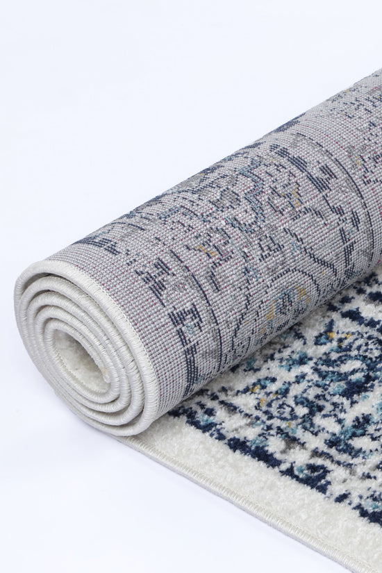 Provence Alpes Navy Multi Traditional Rug - PROV22