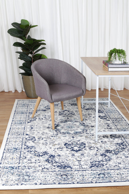 Provence Alpes Navy Multi Traditional Rug - PROV22