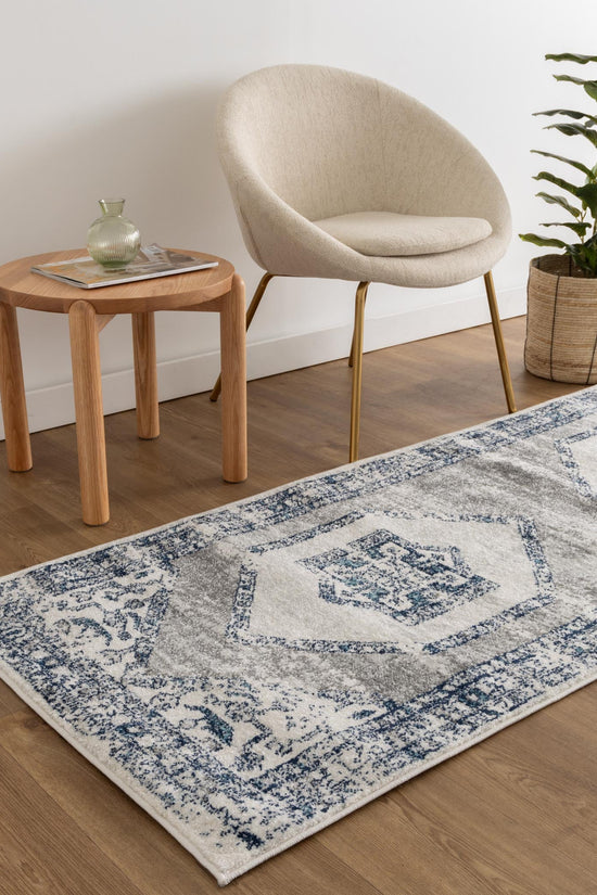 Provence Estve Navy Cream Ancient Rug - PROV24