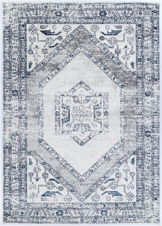 Provence Estve Navy Cream Ancient Rug - PROV24