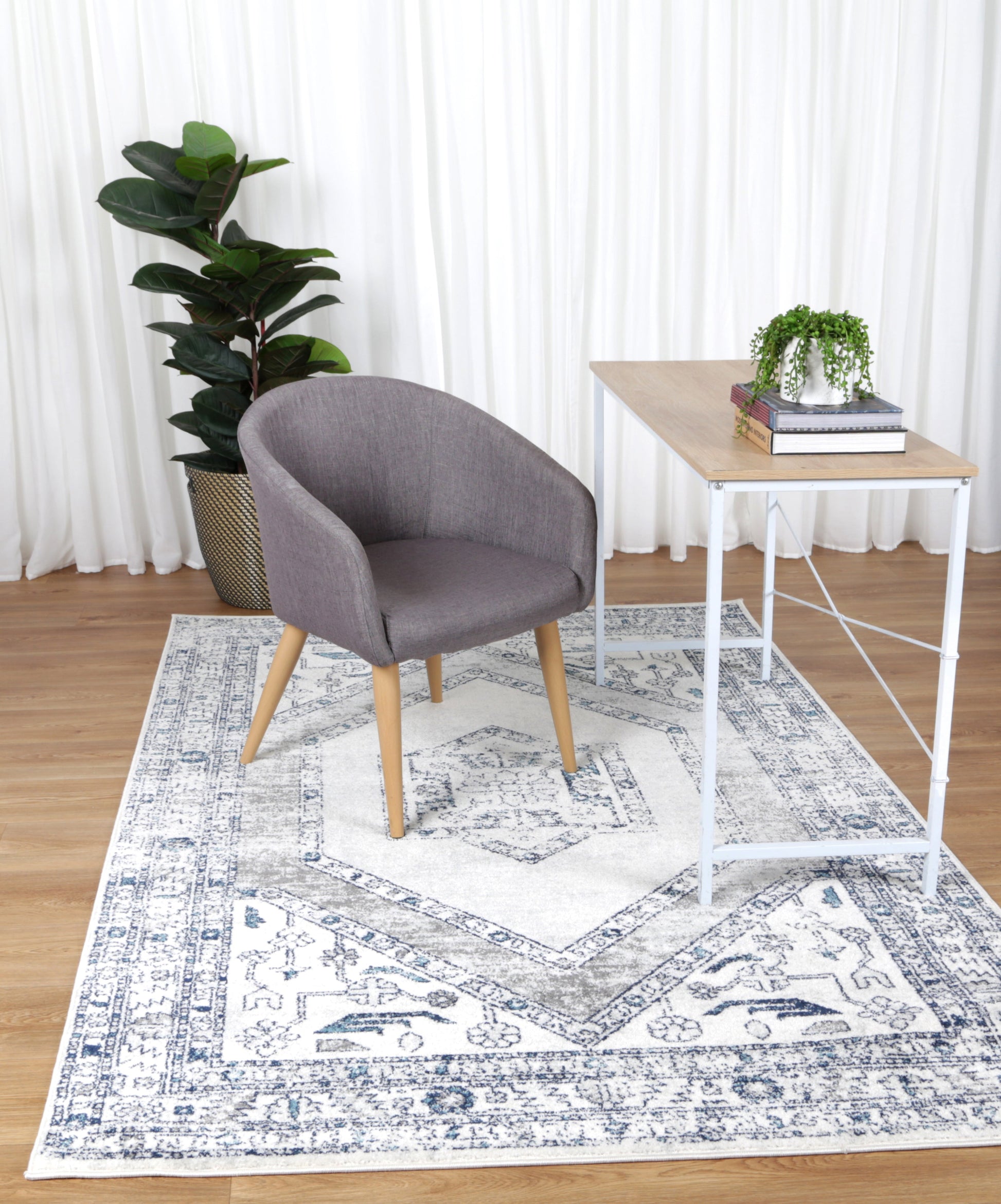 Provence Estve Navy Cream Ancient Rug - PROV24