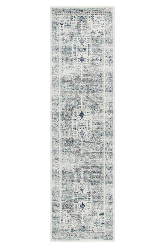 Provence Celts Cream Blue Traditional Rug - PROV14