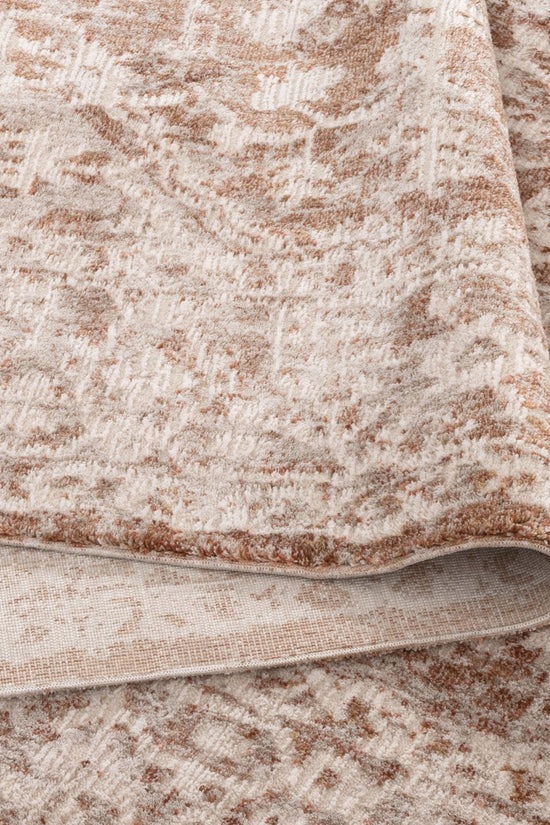 Solenne Beige & Rust Distressed Vintage Rug - S200