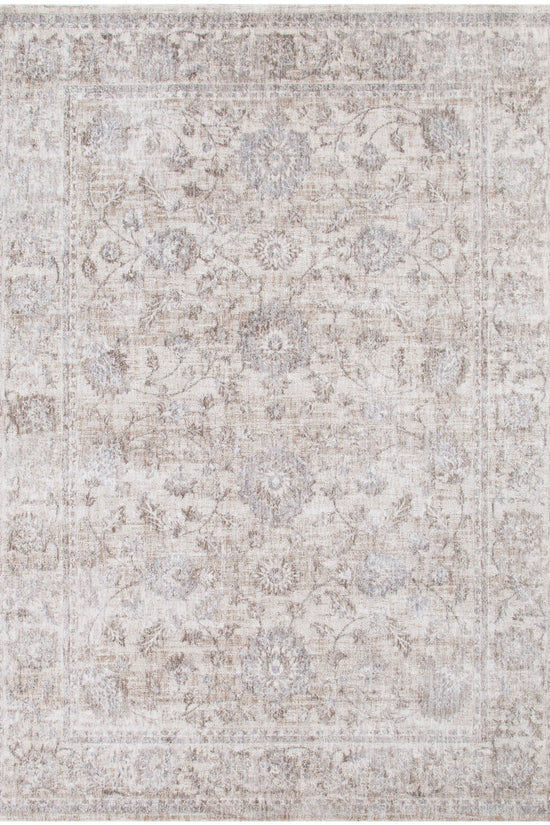 Solenne Beige & Blue Transitional Rug - S300