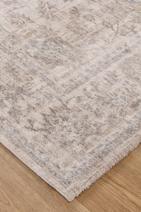Solenne Beige & Blue Transitional Rug - S300