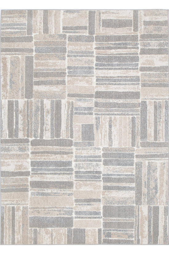 Santana Tetris Neutral Rug - SANTA04