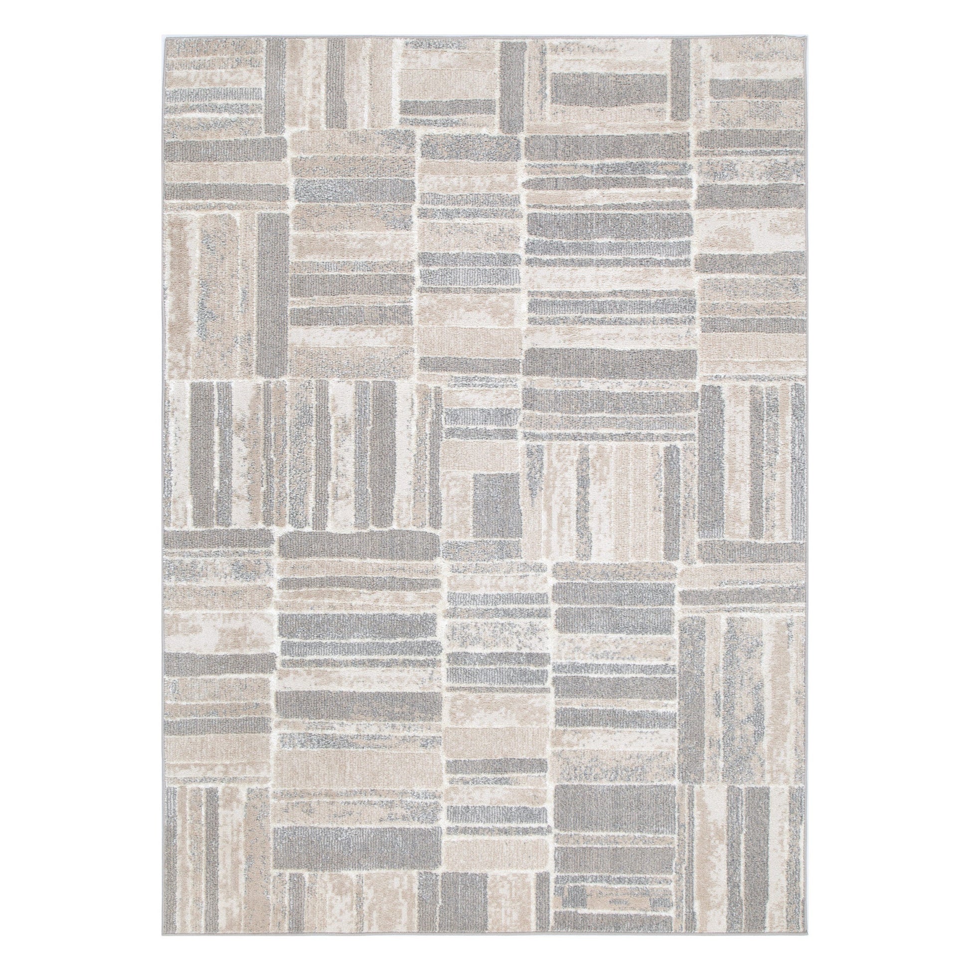 Santana Tetris Neutral Rug - SANTA04