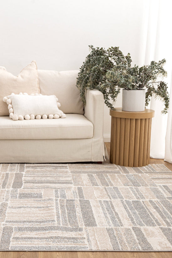 Santana Tetris Neutral Rug - SANTA04