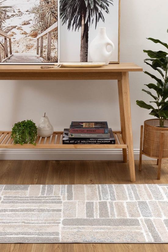 Santana Tetris Neutral Rug - SANTA04