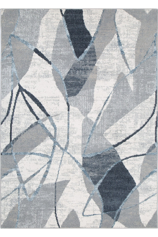 Santana Rhythm Grey Blue Rug - SANTA07