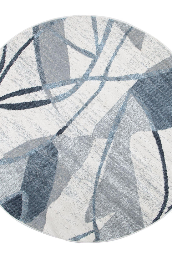 Santana Rhythm Grey Blue Rug - SANTA07