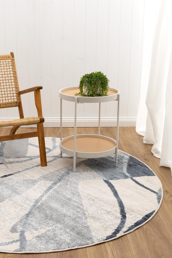 Santana Rhythm Grey Blue Rug - SANTA07