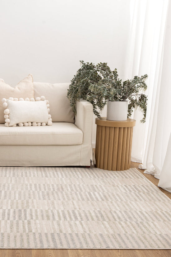 Santana Lines Neutral Rug - SANTA08