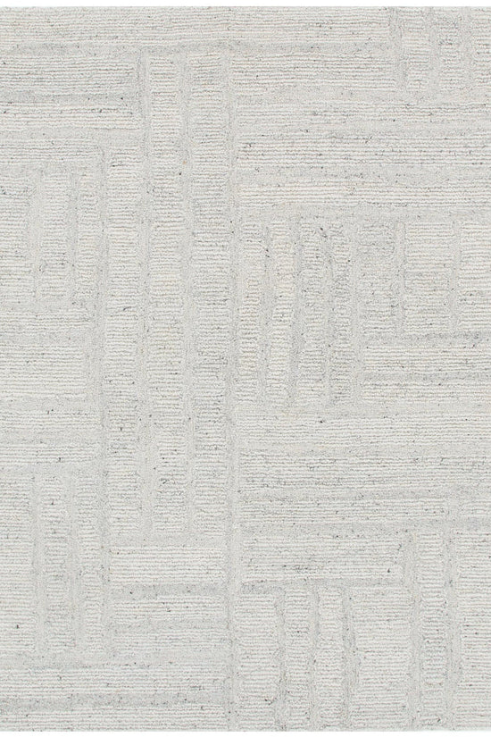 Seren Silver Modern Wool Rug