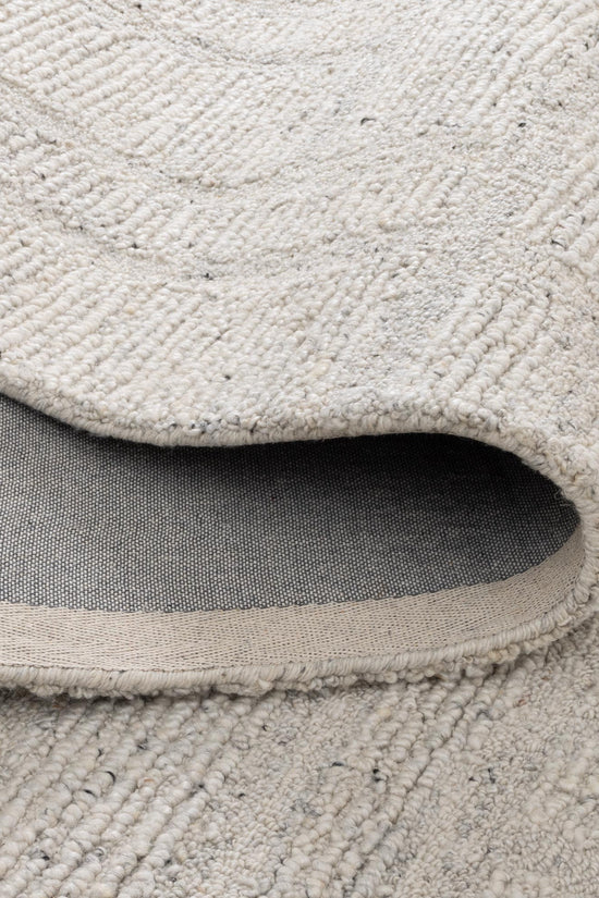 Seren Silver Modern Wool Rug