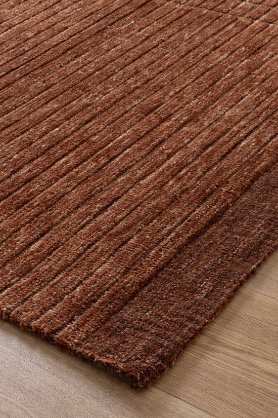 Canyon Terracotta Carved Rug - CANYON01