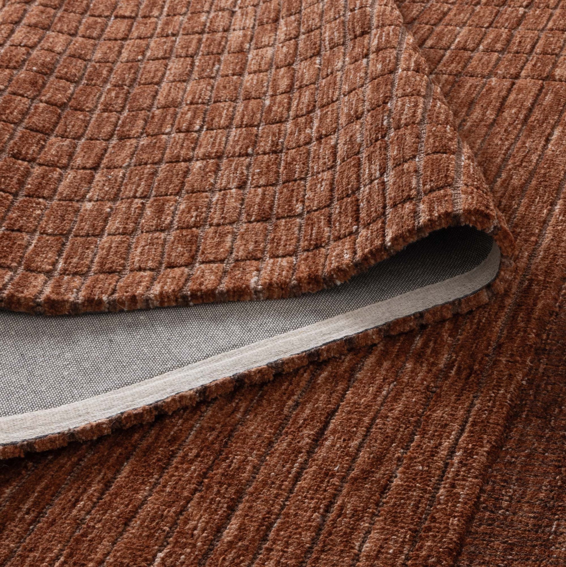 Canyon Terracotta Carved Rug - CANYON01
