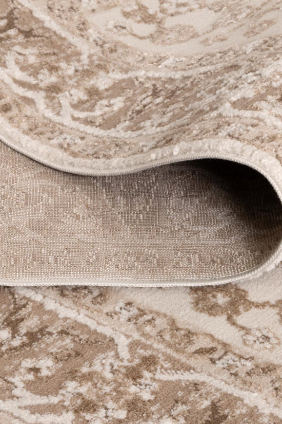 Sierra Oriental Border Brown Rug