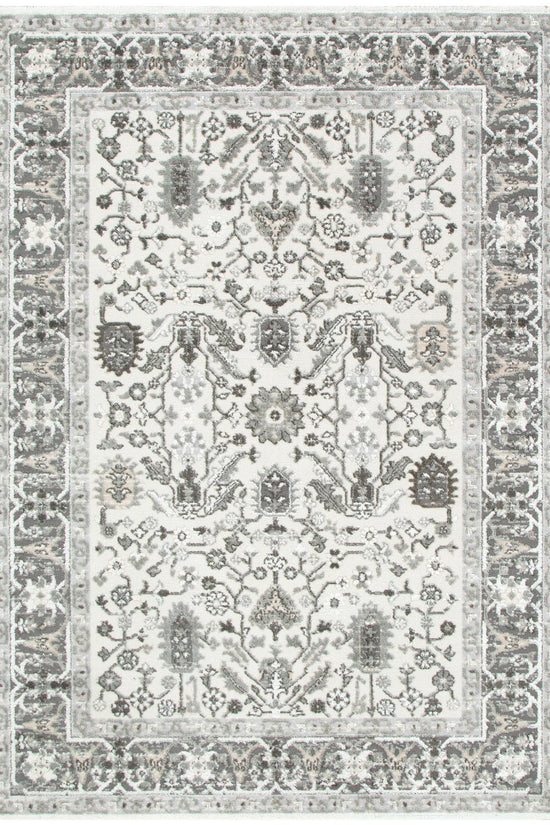Sierra Oriental Border Grey Rug