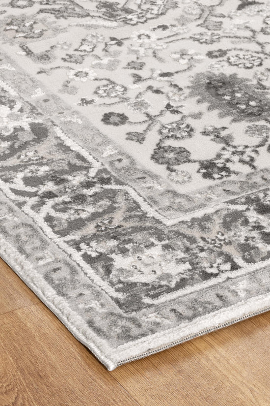 Sierra Oriental Border Grey Rug