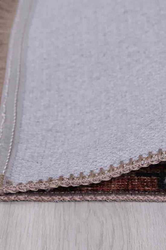 Distressed Vintage Cezanne Terracotta Area Rug - VITAL 2244-01 (with fringe)