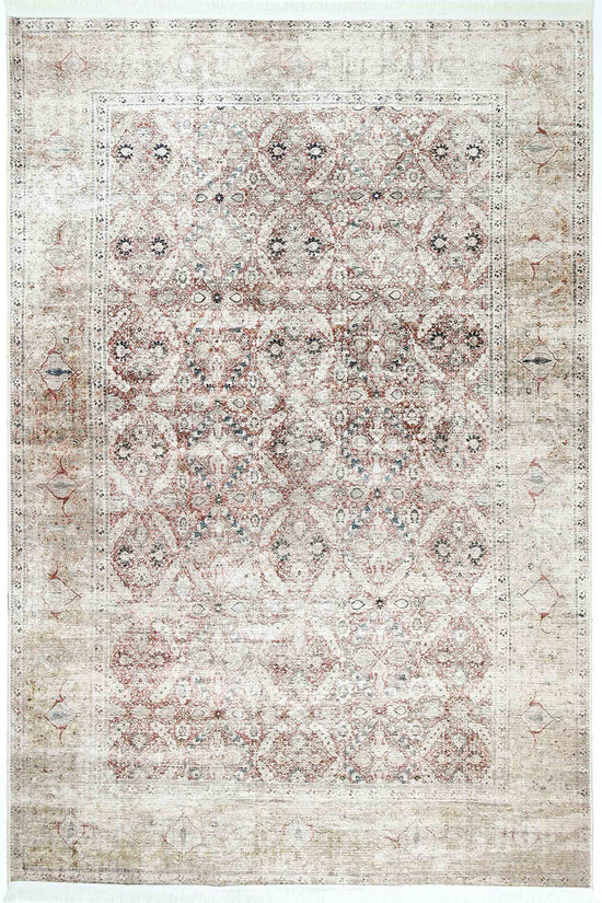 Distressed Vintage Levent Area Rug - VITAL 3211-00 (with fringe)