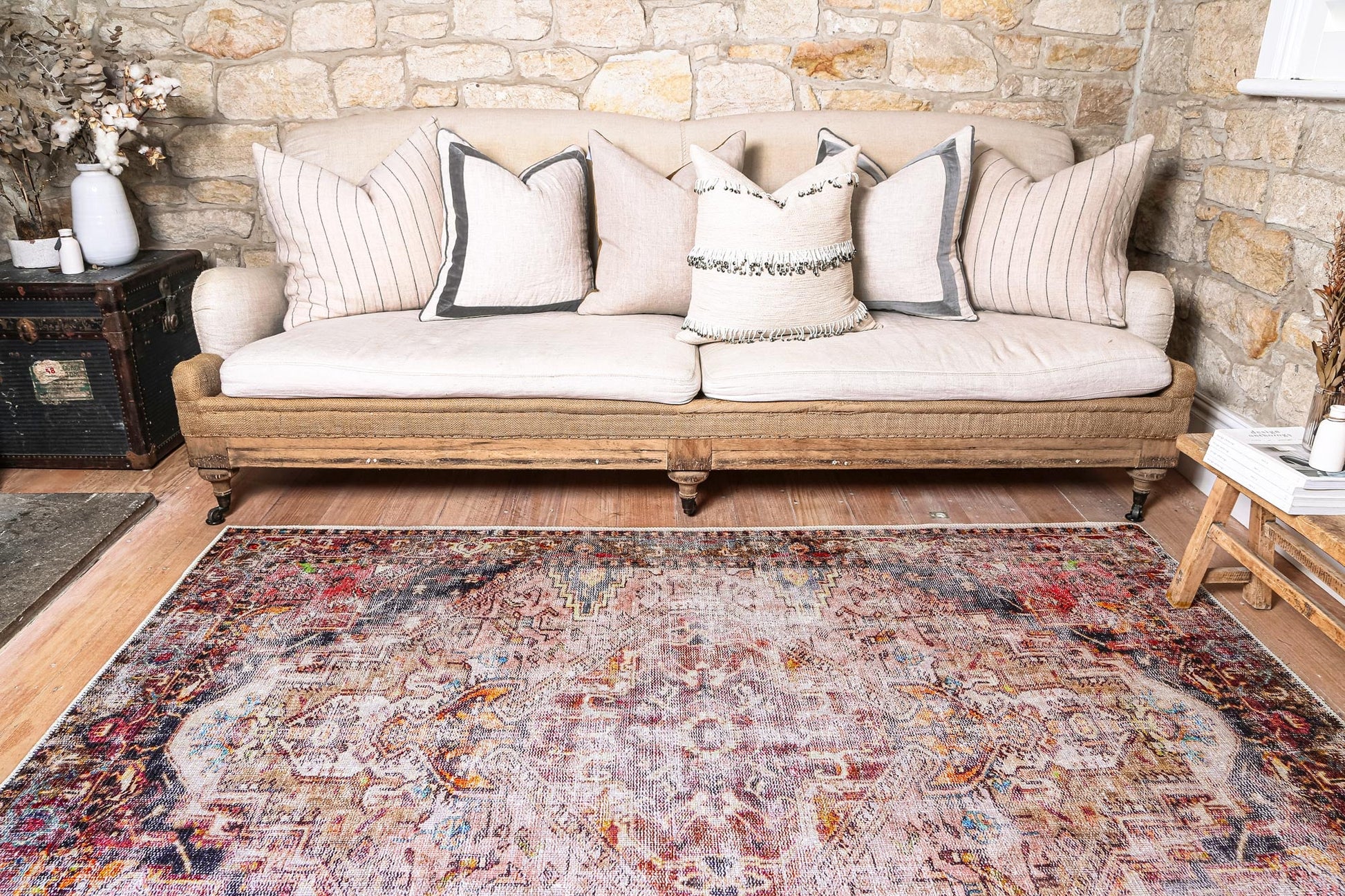 Distressed Vintage Derya Multi Area Rug - VITAL 2379-01