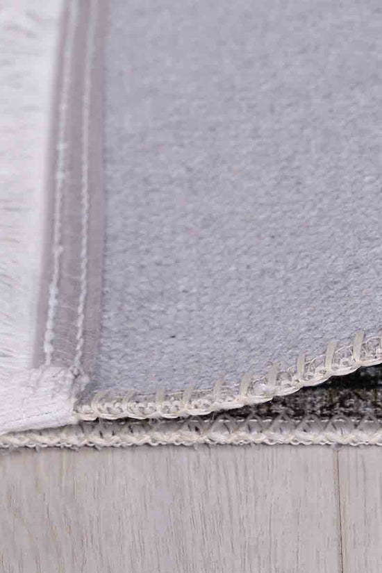 Loane Distressed Vintage Ruby & Sky Blue Rug - VITAL 2923-00 (with fringe)