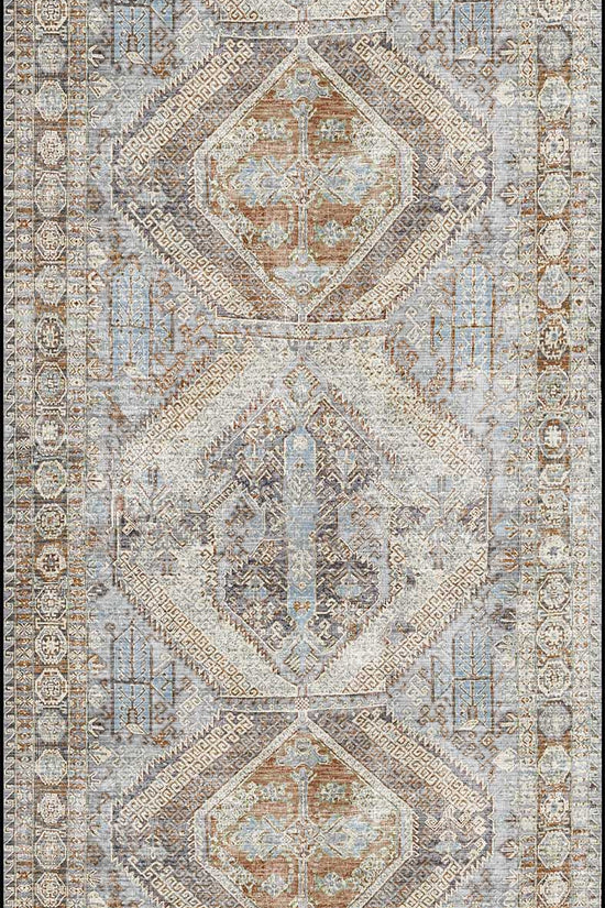 Le Grand Louvre Blue Washable Runner - VITAL 0005-00