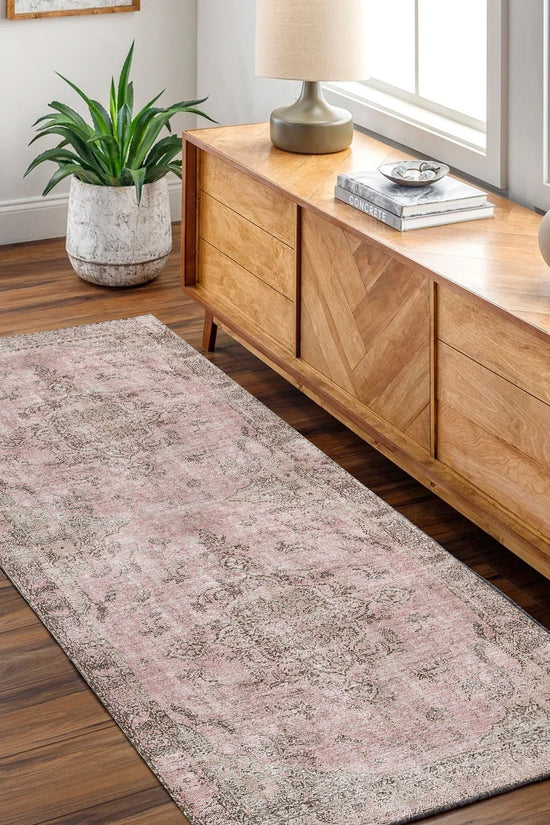 Germain Rose Washable Runner - VITAL 1067-00