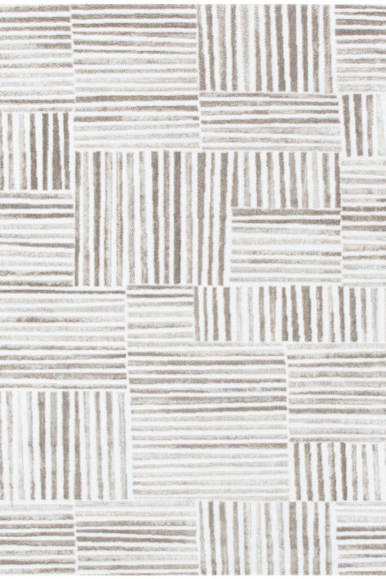 Wellington Geometric Lines Beige Rug - W003