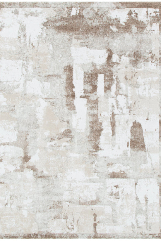Wellington Abstract Wash Brown Rug - W007