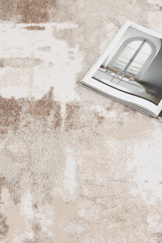 Wellington Abstract Wash Brown Rug - W007