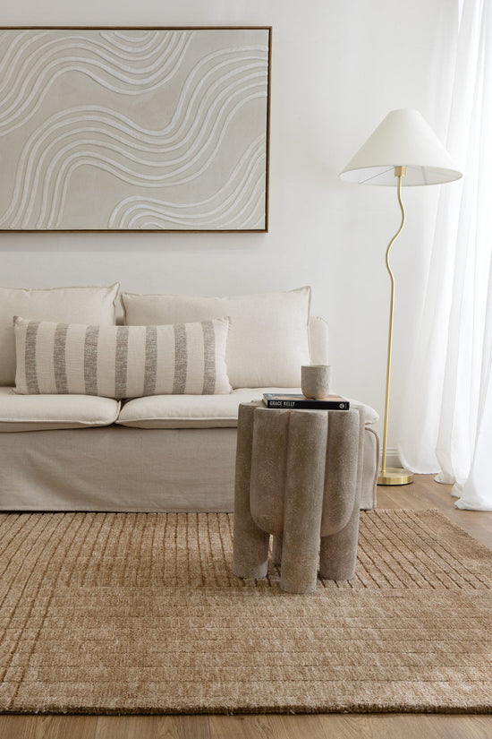 Canyon Warm Sand Carved Rug - CANYON03