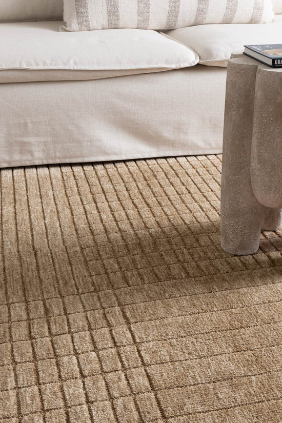 Canyon Warm Sand Carved Rug - CANYON03