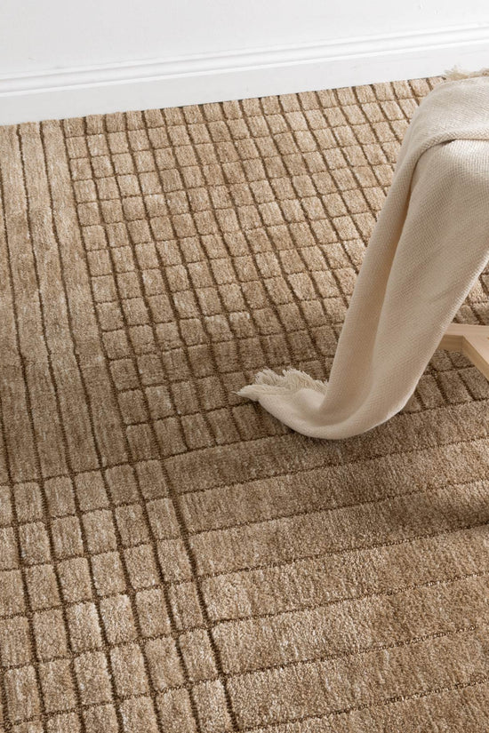 Canyon Warm Sand Carved Rug - CANYON03